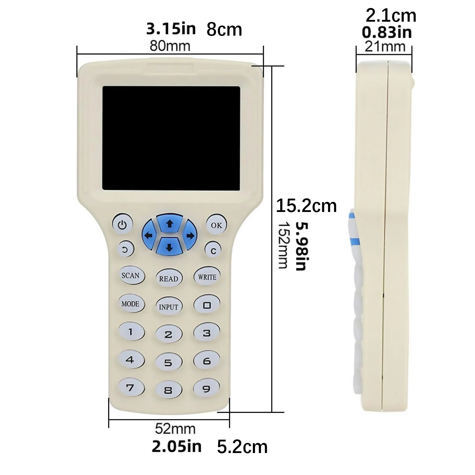 10 Frequency NFC Smart Card Reader Writer RFID Copier Duplicator 125KHz 13.56MHz USB Fob Programmer Key Card Copy Encrypted