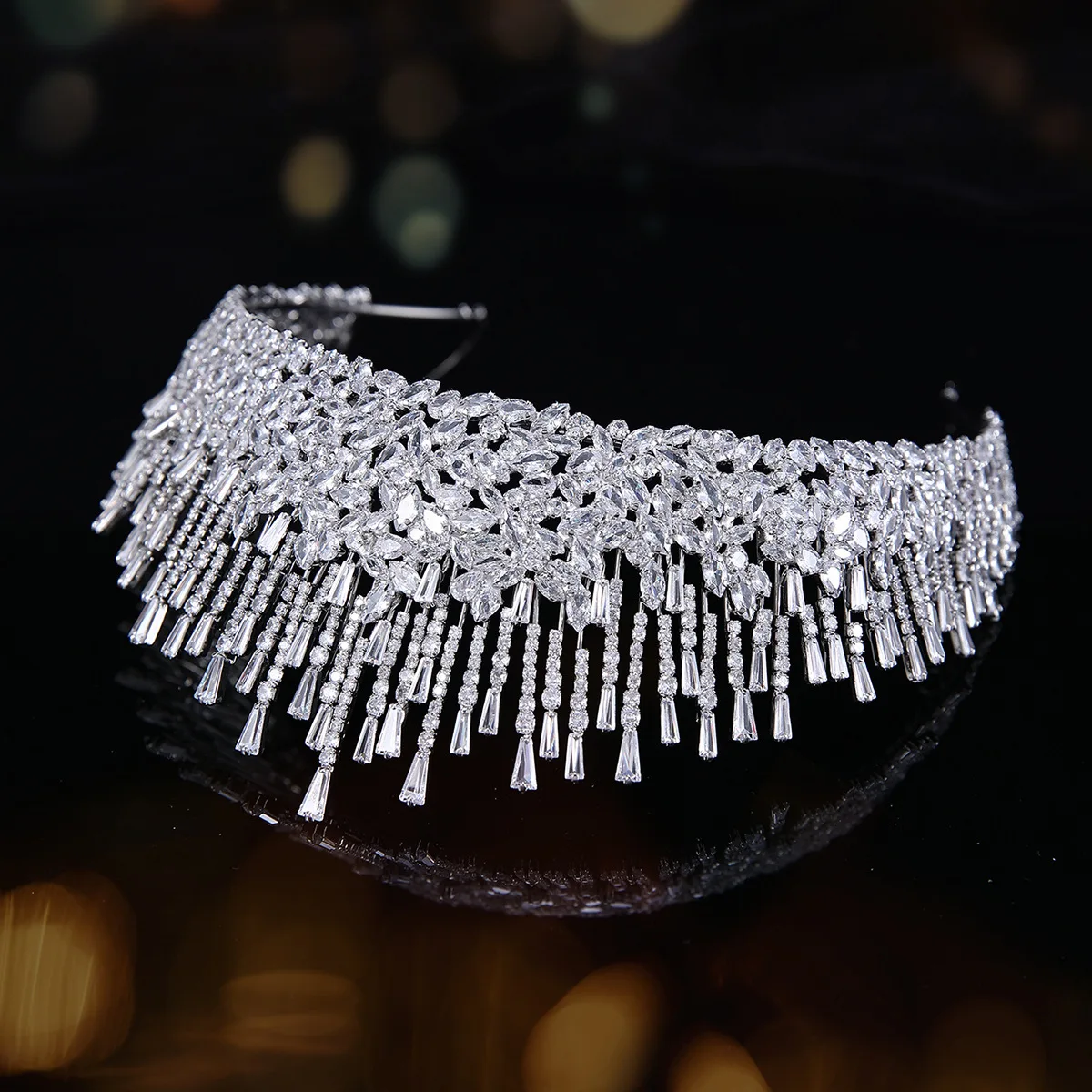 

Хрустальные королевские короны для свадьбы, украшения для волос, головной убор, свадебная тиара, корона для театрализованного представления, женская диадема, свадебный головной убор для выпускного вечера