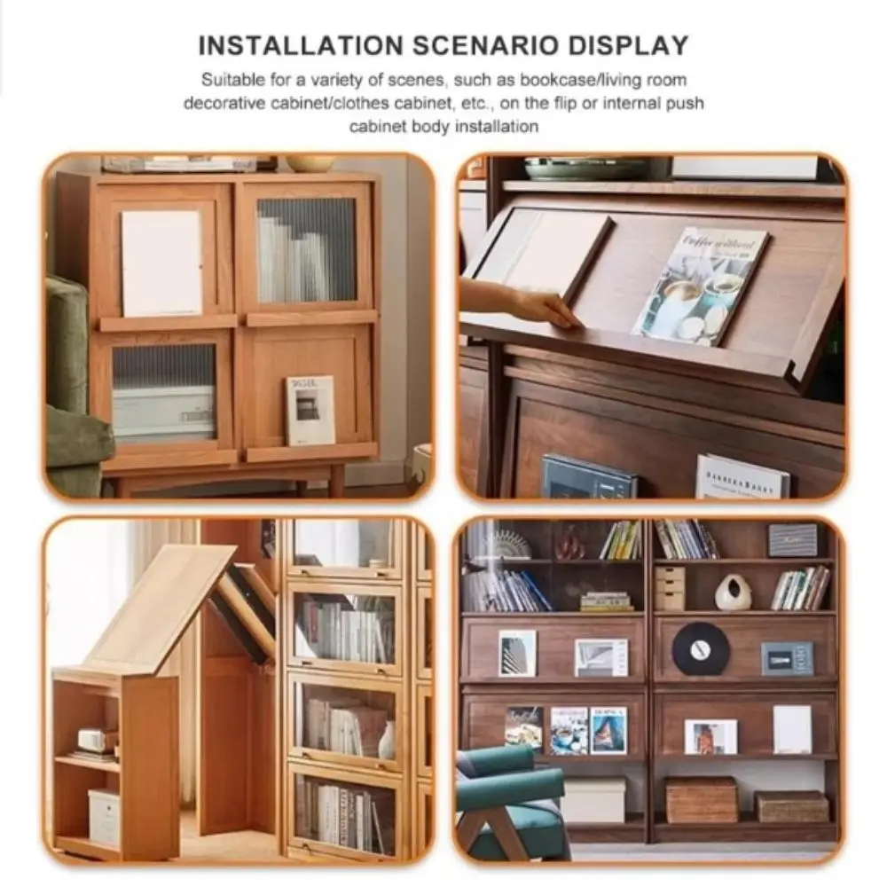 

Aluminum Alloy Construction Cabinet Lift System Rubber Silent Pulleys Invisible Installation Bookshelves