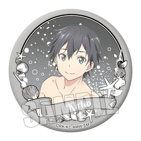 Kirigaya Kazuto Colorful Pretty 58mm Costumes Fashionable Badge Yuuki Asuna Exquisite for Backpack Clothes Hat Jewelry Gifts