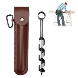 Hand Auger Wrench Tool Outdoor Survival Punch Tool Camping Bushcraft Manual Hole Maker Wrench Wood Drill Core Woodworking