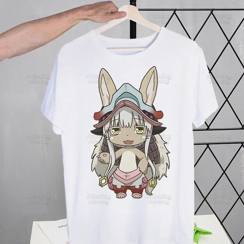 Made In Abyss Japanese Anime T-Shirt Men Unisex Anime Men Riko Reg Tee Shirt Homme Summer Lyza Nanachi Mitty Tops Short Sleeve