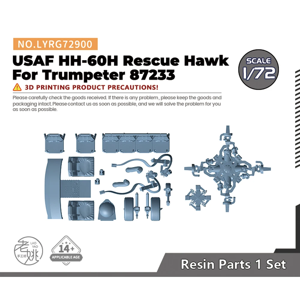 Yao\'s Studio LYRG72900 1/72 Model Upgrade Sets US HH-60H Rescue Hawk For Trumpeter 87233