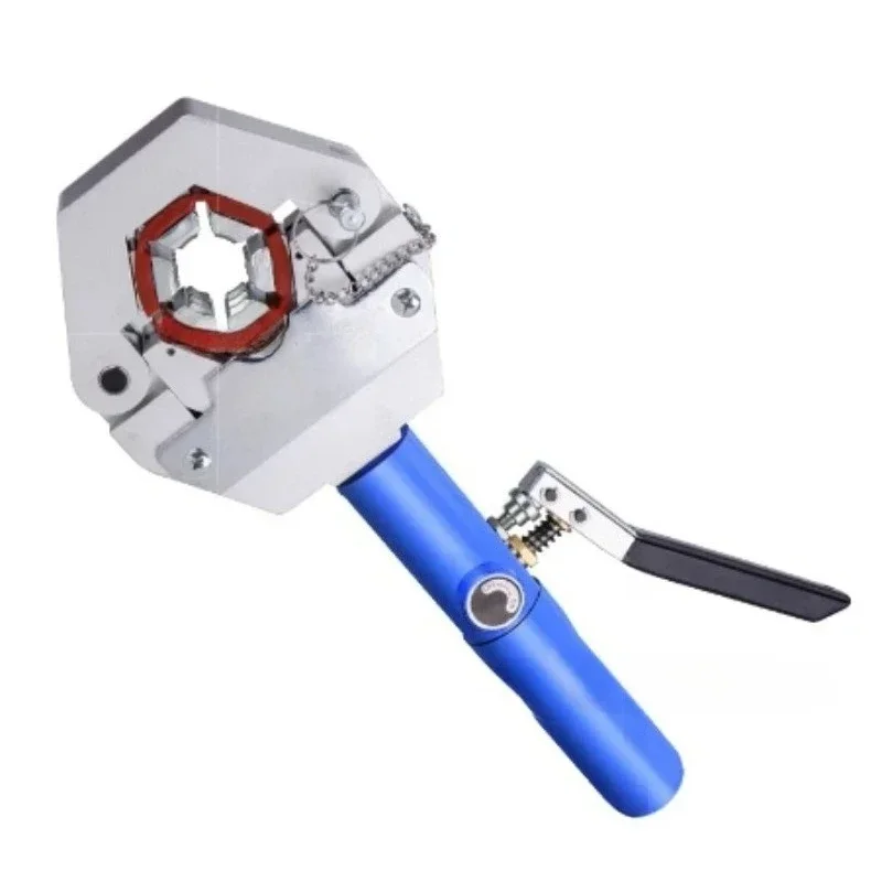 Upgraded Manual Hydraulic Hose Crimper, Portable Handheld Tube Press Tool for Auto AC Air Conditioning Pipe Repair