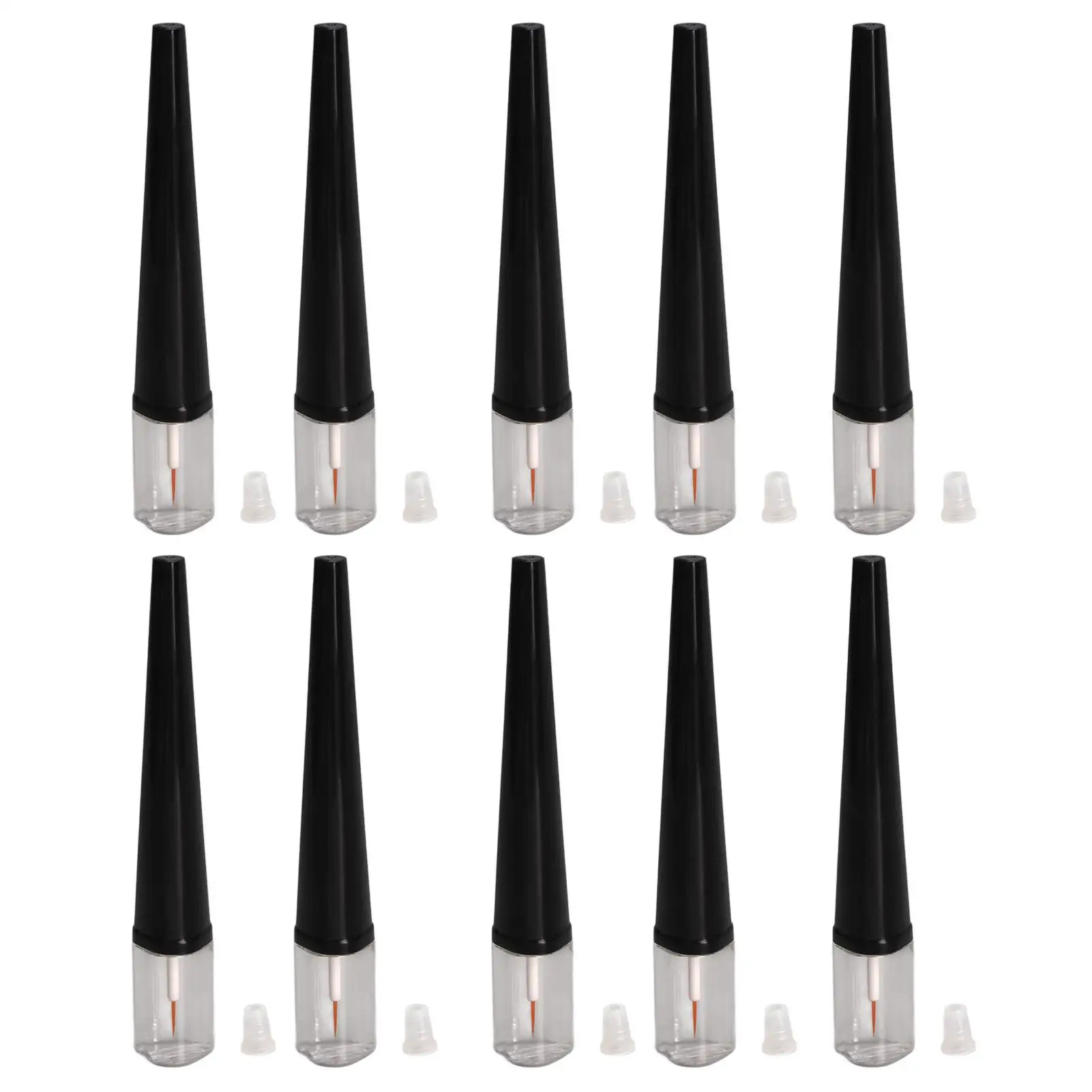 

10 Pack 5ml Clear Refillable for eyelash Growth Serum Bottles for Mascara & Extension Glue