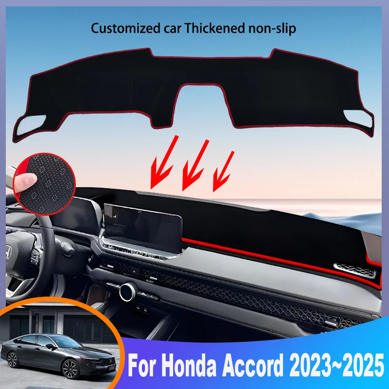 

Автозапчасти для Honda Accord 11th 2023 ~ 2025 2024, коврик для приборной панели автомобиля, коврик для приборной панели, нескользящая накладка, аксессуары