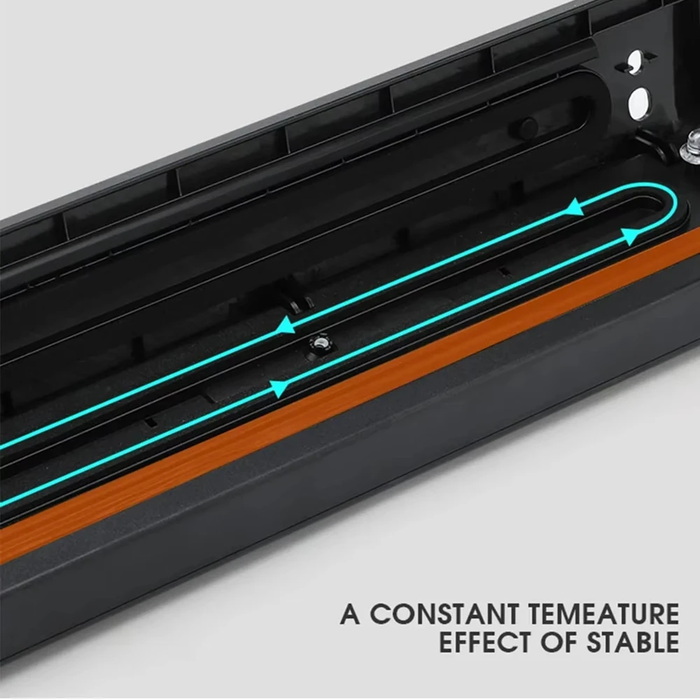 Vacuum Sealer Packaging Machine with Free 10pcs Vacuum Bags Household Black Food Vacuum Sealer 220V/110V Freshness Preservation