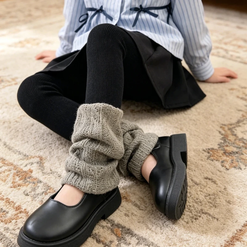 Cute Playful Hollow Out Patchwork Leggings for Toddler Girls New Fashion Style Soft Elastic Daily Wear Children Trousers Bottoms