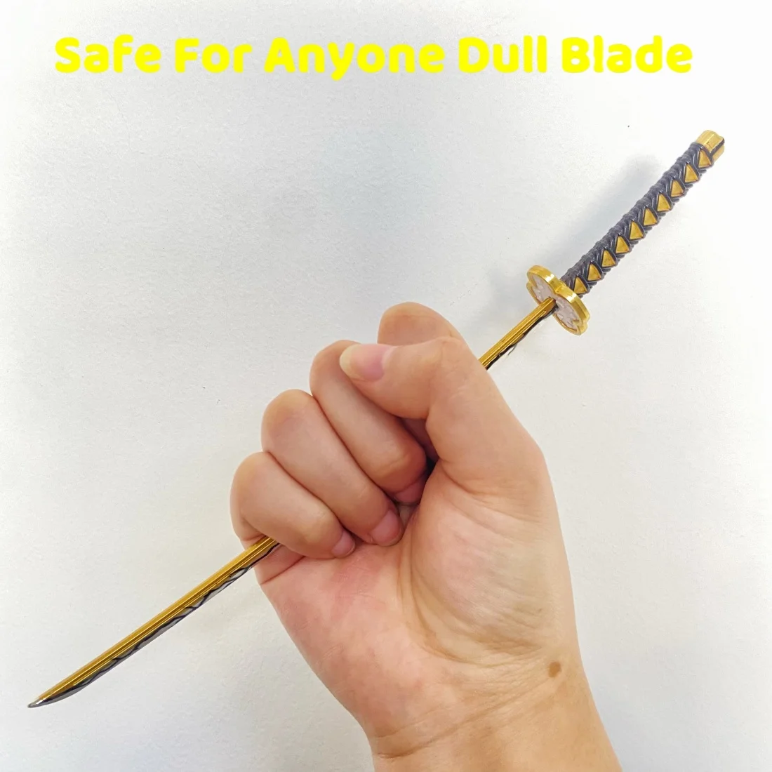 9.3 inch Demon Slayer Kaigaki Metalen Katana Zwaard Ninja Mes Originele Samurai Japanse Katana Sabel Cosplay Accessoires Prop Speelgoed