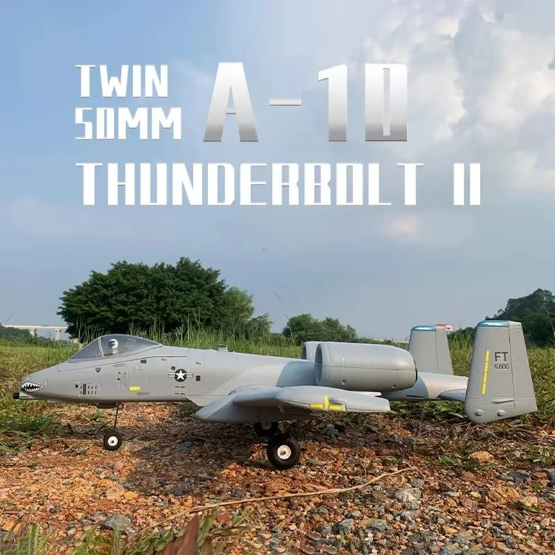 XFly A-10 Thunderbolt II Twin 50mm EDF Jet 4-CH Model Aircraft Fixed Wing fighter A10 With Shock-Absorbing Nose Landing Gear