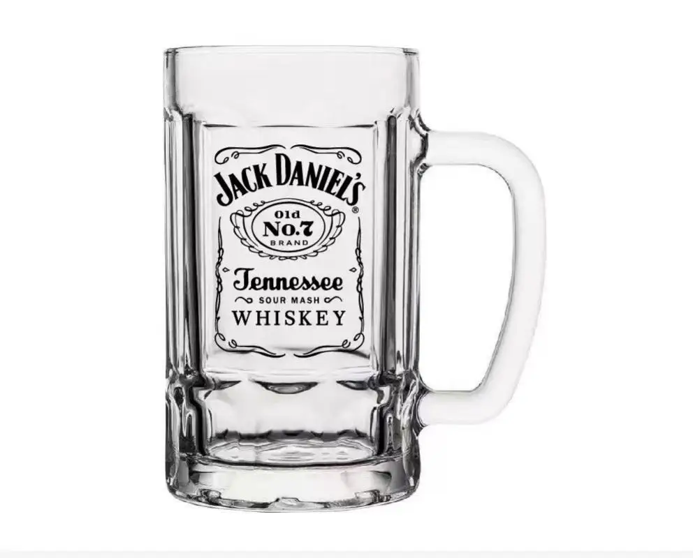 زجاج ويسكي شفاف على الطراز الأمريكي زجاج كحول الخمور زجاج البيرة زجاج سميك مقاوم للحرارة خالي من الرصاص #4