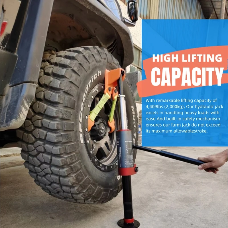 2-3Ton Load Capacity Aluminum Hydraulic Auto Muffler New Off-Road 4x4 Farm Industrial Marine Universal Parts Model C3431 P1-239