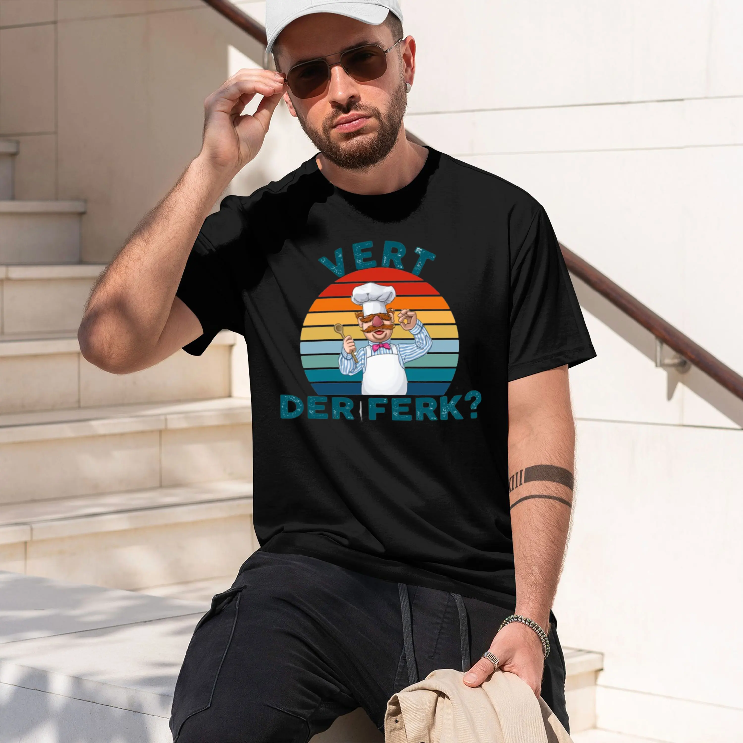 Funny Vert Der Ferk Mups Swedish ef Sticker 2026 New Model Men’s Short-sleeve crewneck T-Shirt Classic Casual Multiple Colors an