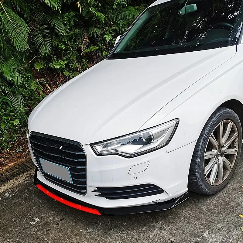 Picture 6: Front Bumper Lip Chin Spoiler Splitter Diffuser Bodykit Universal For Audi A3 A4 Q3 S3 S4 S6 B6 B7 B8 B8.5 Accessories