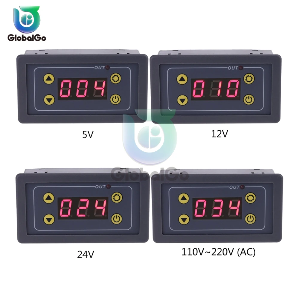

Practical Delay Relay Module with LCD Display for DC 5V 12V 24V Digital Timer Cycle Delay Control Switch Module AC 110-220V
