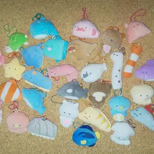 جولة العين حوض السمك بيتي التميمة الدمى أفخم ، سمك القرش لطيف ، الحوت ، بطانية ، كاواي ، الحوت ، العالم ، 48 قبل الميلاد ، 6.3 سم أفضل 6 حشوات قطيفة مبيعا - رقم 2