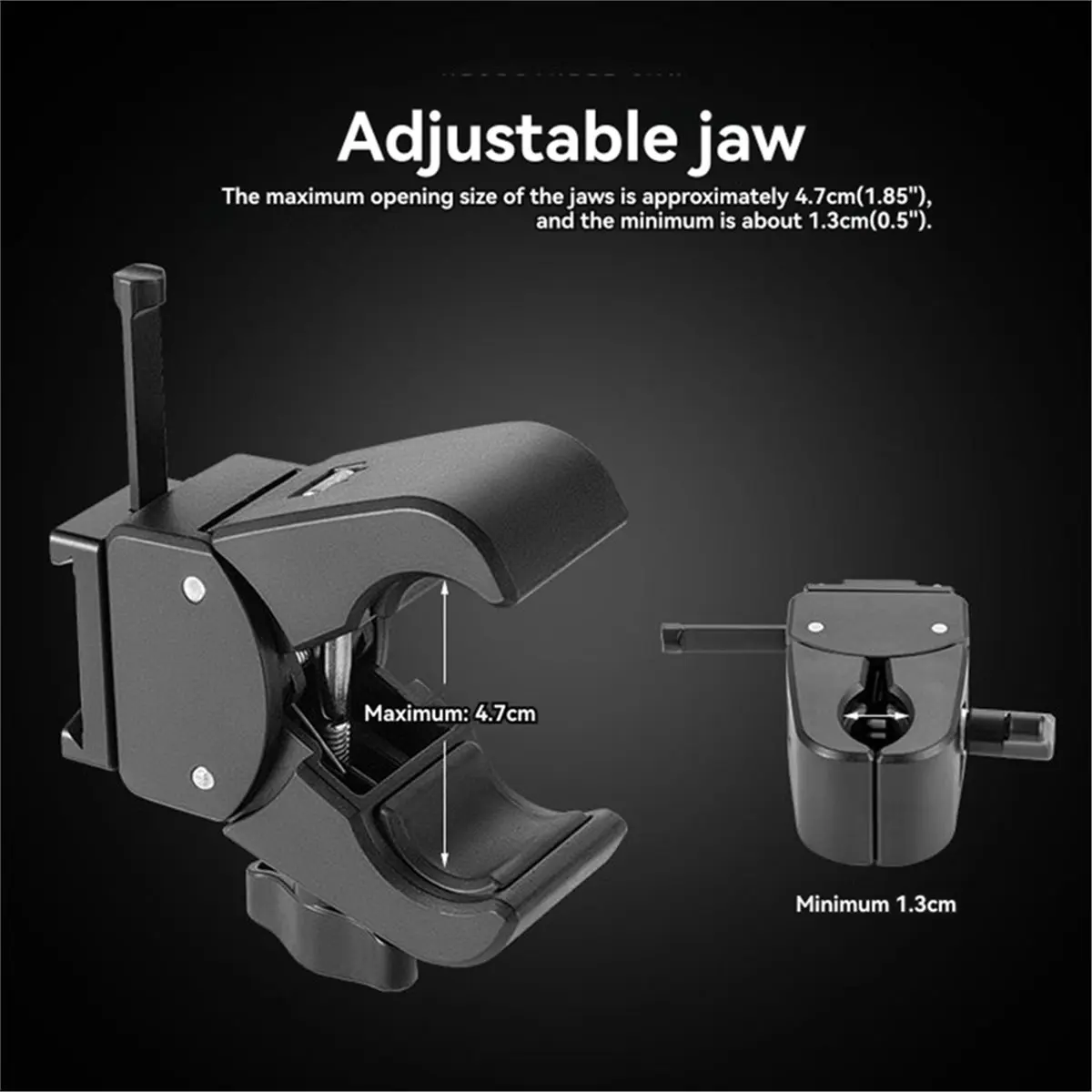 Aluminum V Mount Battery Holder with Adjustable Jaws Versatile V Mount Battery Plate for Photography Equipment