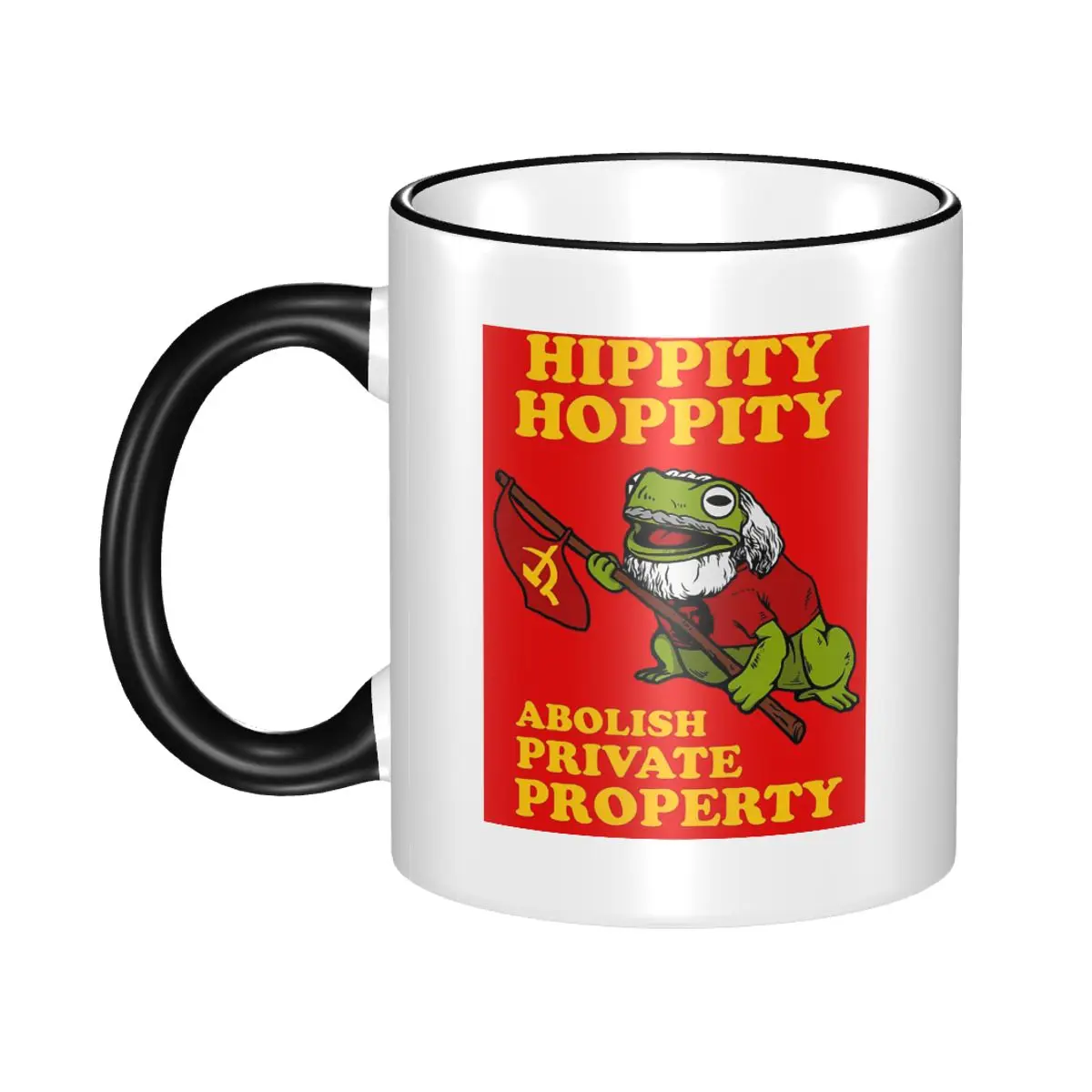 

Hippity Hoppity Abolish Private Property Mug Funny Ceramic Coffee Cups Tea Mugs Milk Cup Drinkware Gift for Woman Man