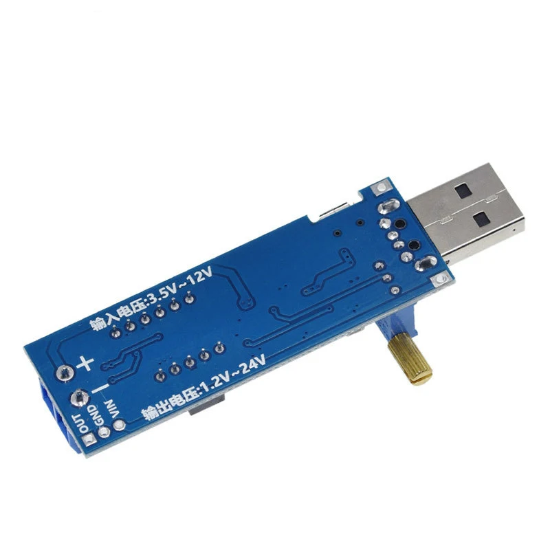 Micro USB 5V to 1.2V-24V Boost/Buck Converter Module DC-DC Step Up / Down Adjustable Power Supply Electronics DIY Project Module