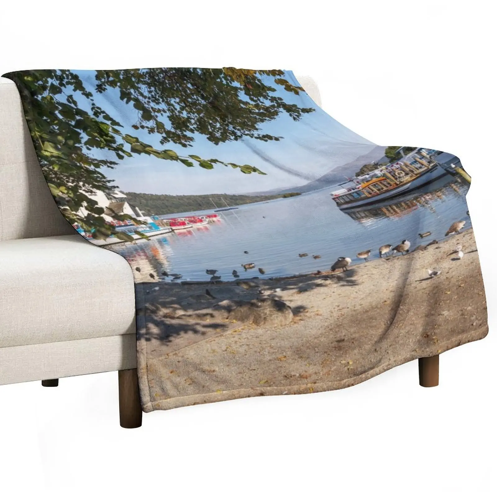 

Bowness on Windermere, Lake Windermere, Cumbria, UK Throw Blanket Giant Sofa wednesday bed plaid Quilt Blankets