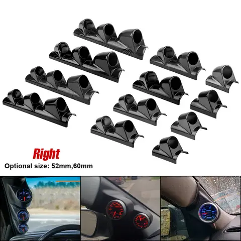 2008-2013년형 혼다 어코드 자동차 대시보드 매트 - 미끄럼 방지 태양 커버 패드 17 52/60mm 자동차 게이지 포드 홀더 유니버설 대부분의 자동차 블랙 싱글 더블 트리플 자동차 자동 수정 드라이버 오른손 게이지 홀더 포드