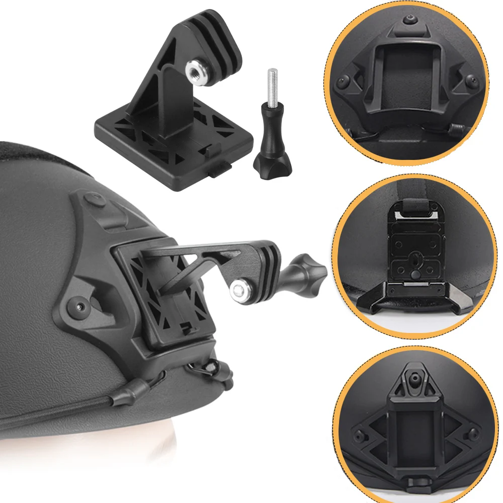 BOOIU Tactical Helmet Adapter Stand For Gopro Hero Front Action Camera FAST/MICH/NVG Fixed Install Airsoft Helmet Accessories