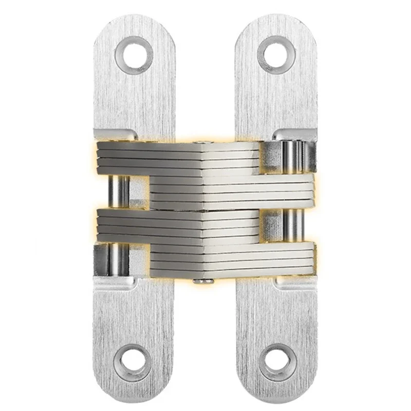 1 قطعة 304 الفولاذ المقاوم للصدأ مفصلات مخفية غير مرئية أخفى للطي عبر الباب المفصلي لأثاث المطبخ الأجهزة