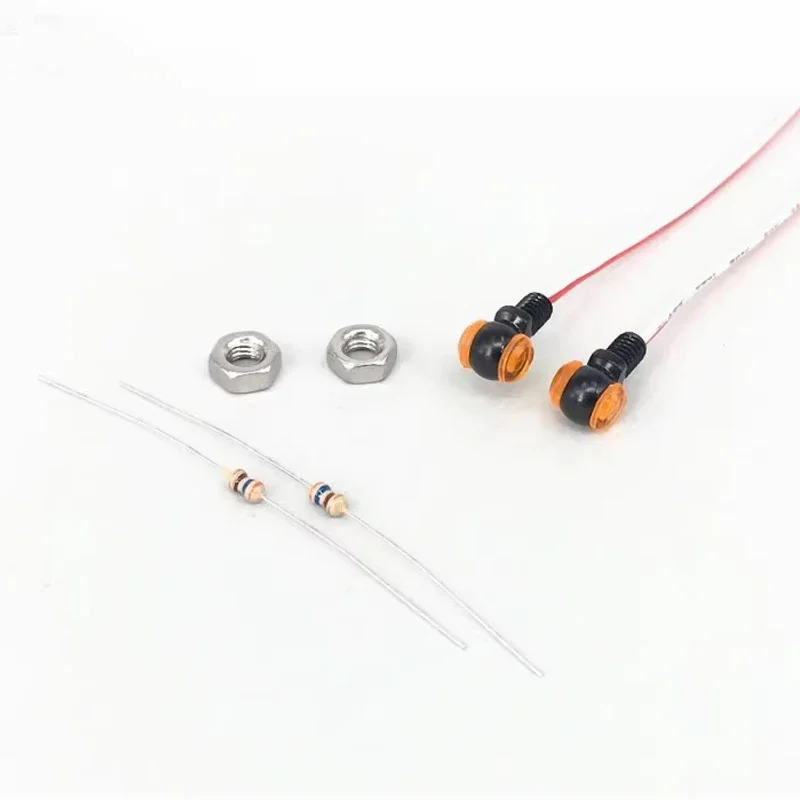 1 Paar LED Positielampjes Zijlichten voor 1/14 Tamiya RC Truck Auto Voor Scania Voor Volvo Voor Man DIY Onderdelen Speelgoed