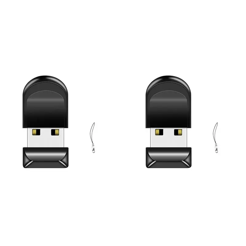 ABIJ-2X Mini USB Flash Drives Black Waterproof High Speed Pen Drive 64GB Portable Memory Stick USB Memories Storage For PC