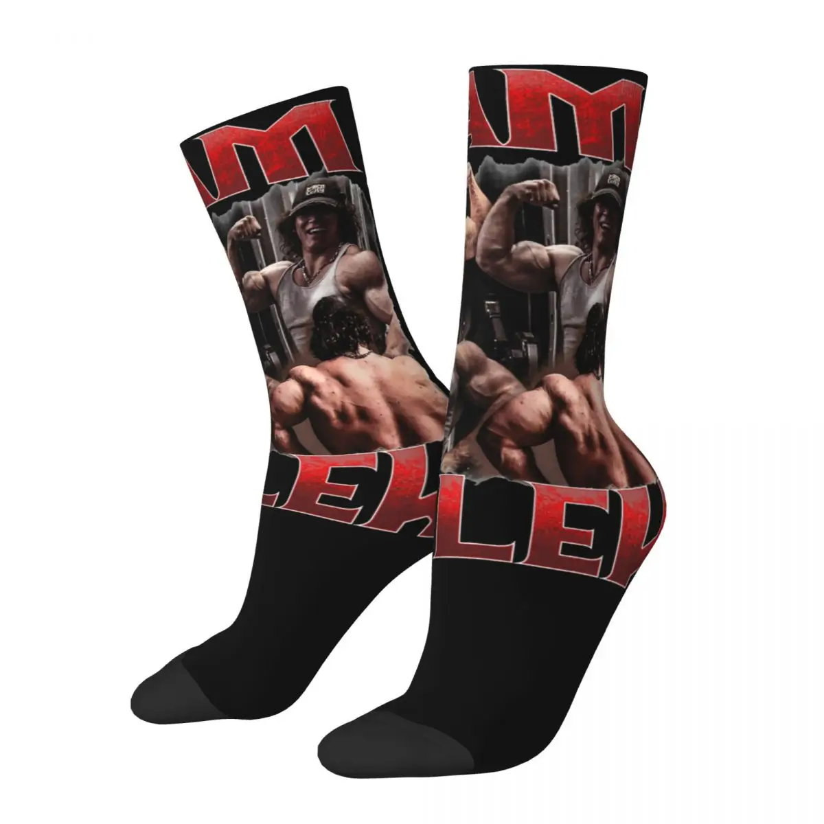 Sam Sulek Gym Meme Socks for Women Men Product All Seasons Cotton Crew Socks Sweat Absorbing