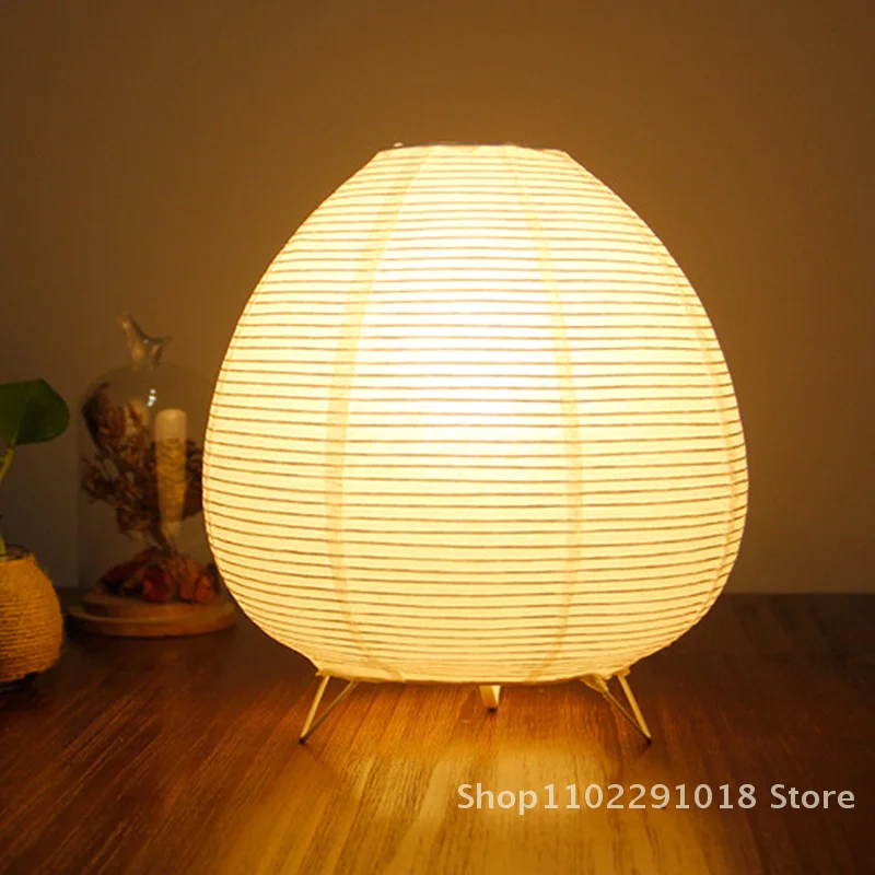 

Japanese Lantern Led Table Lamp Living Room Bedroom Bedside Rice Paper Lights Study Homestay Art Creative Decor Table Lights