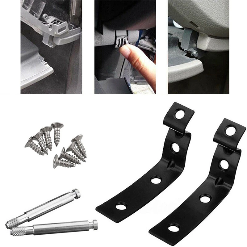 Glove Box Lid Hinge Snapped Repair Fix Kit Brackets For - A4 B6 2002 2003 -2005 B7 RS4 B7 2006 -2008