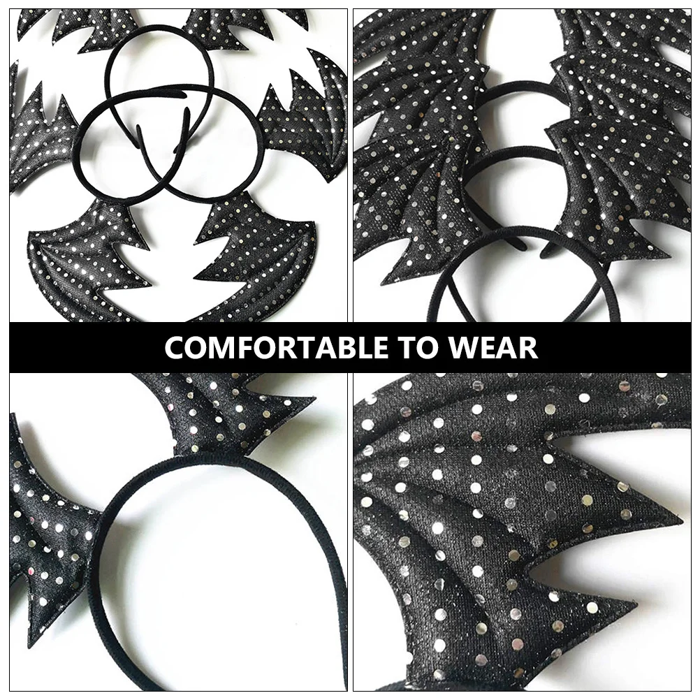 

6 Pcs Halloween Headbands for Women Headgear Dress up Hair Accessories Hoop Bulk Miss Costumes