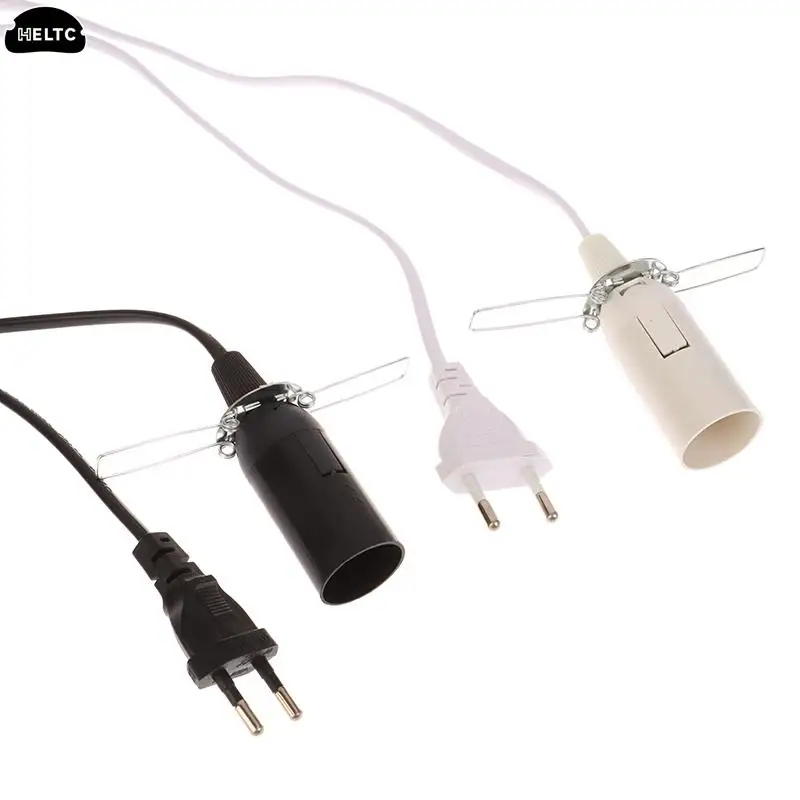 1PCS Salt Lamp Pendant LED Bulb Hang Lamp Suspension Holder EU Plug 1.8m Power Cord Cable E14 Socket Lamp Base With Switch Wire