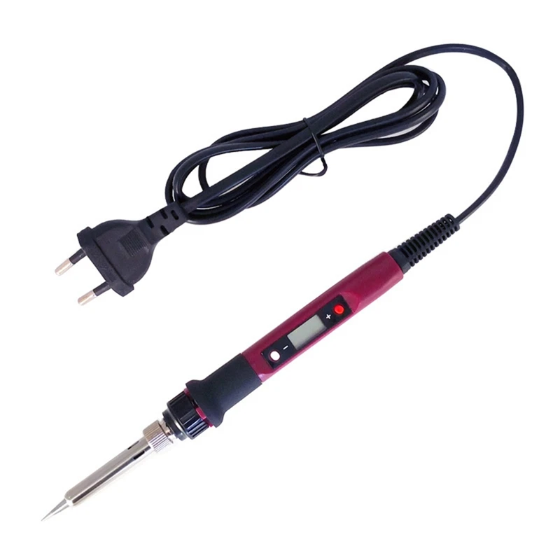 Adjustable Temperature Soldering Iron LCD Welding Tool Solder Equipment Maintenance Tool 220V EU Plug