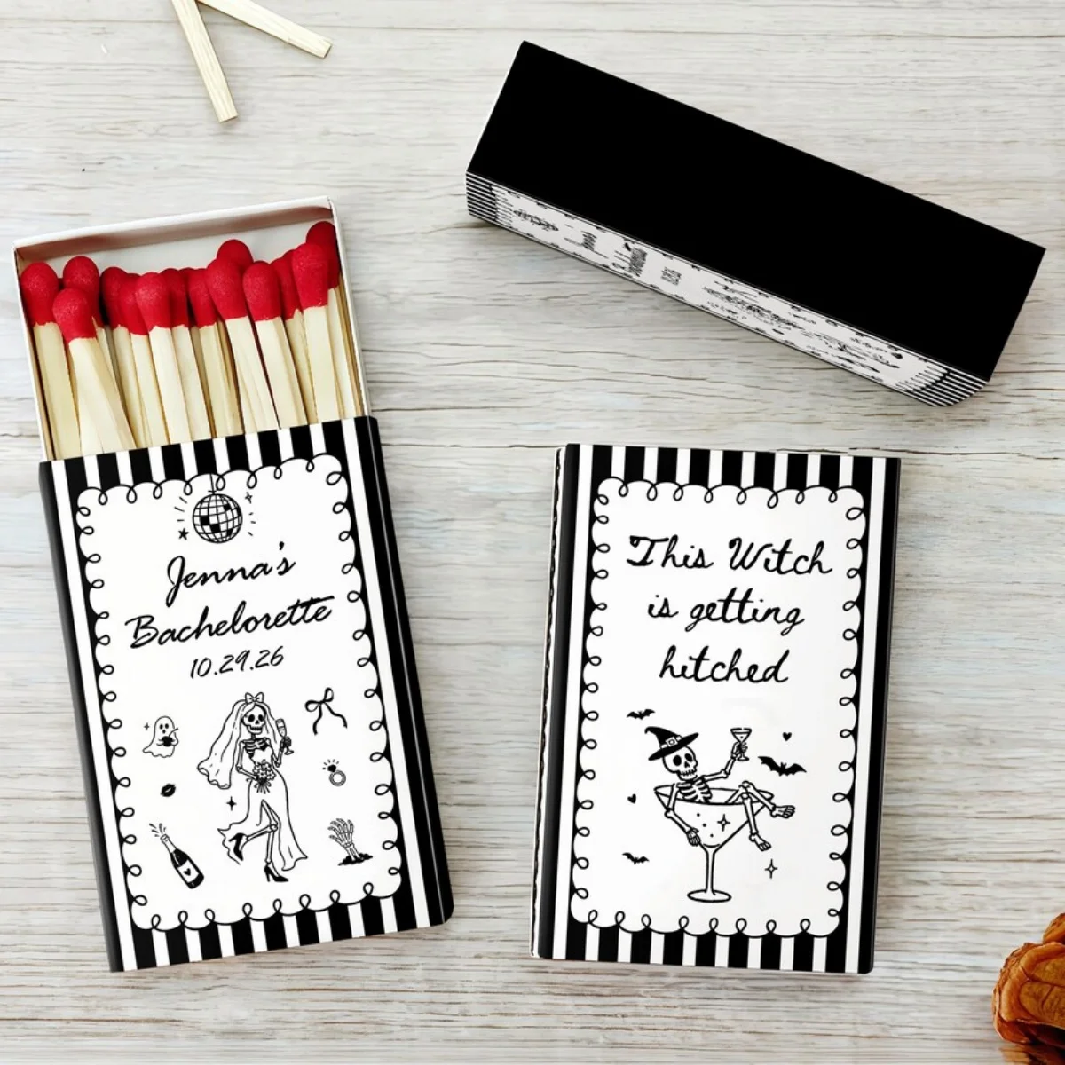 cajas-de-cerillas-personalizadas-para-despedida-de-soltera-de-halloween-recuerdos-de-fiesta-de-bruja-a-medida-recuerdos-de-boda-de-esqueleto-para-la-novia-recuerdos-espeluznantes-para-despedida-de-soltera