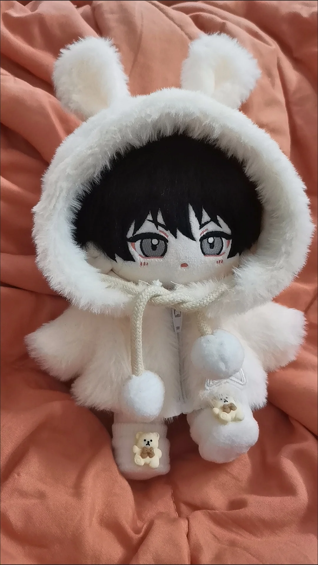 Peluche de 20cm de Anime de noche junto al agua, Kim EuiHyun Yeo TaeJu, bonito niño, vestido de felpa, cuerpo de muñeca de algodón, peluches, juguetes, regalos