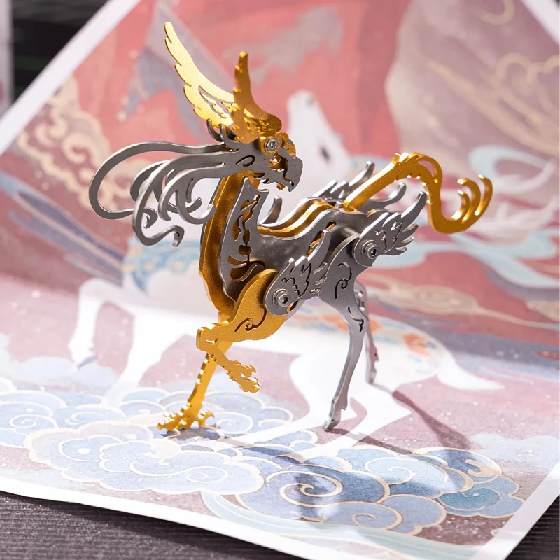 

Металлическая 3D-головоломка MOKR Olecranon Beast: Сборная модель ручной работы, подарок на Рождество и День рождения, для обучения и развития