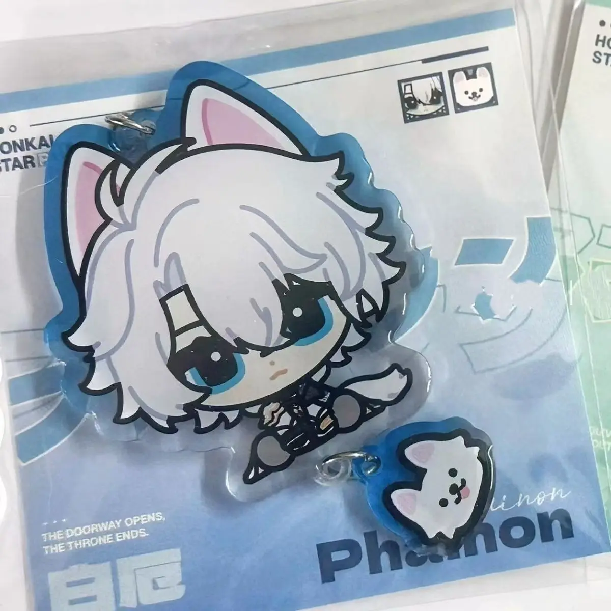 

Honkai: Star Rail Beast's Ears Anaxa акриловый ремешок для мобильного телефона, ремешок для чехла для мобильного телефона, брелок для ключей, чехол-цепочка, повесить