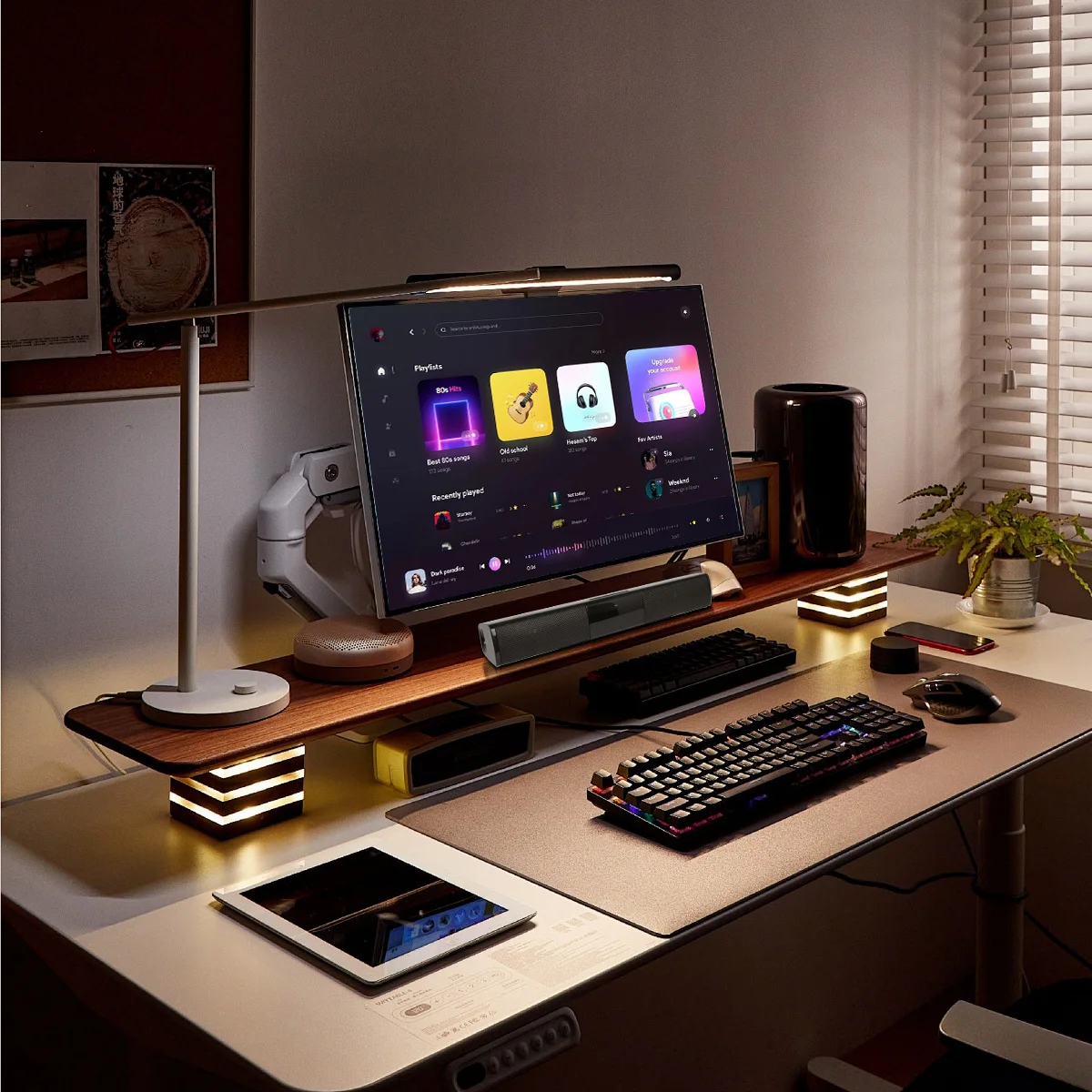 TV Soundbar Wired and Wireless Bluetooth Speaker Home Theater Sound System 3D Stereo Surround with FM/ AUX/ TWS For PC Computer