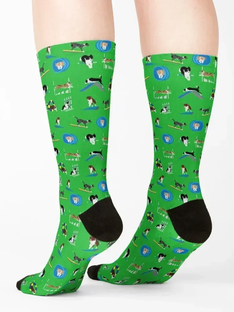 Border Collie Pattern Socks kids Children's shoes Stockings Socks Female Men's