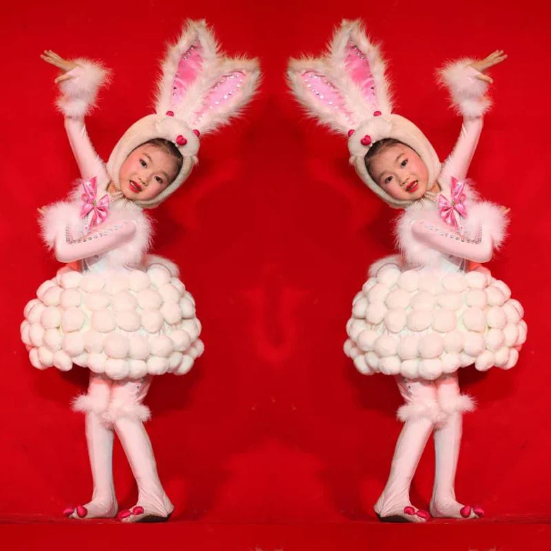 

White Rabbit Costume For Kids Rabbit Clothes Halloween Costume Halloween Cosplay Cute Animal Clothing Festival Dance