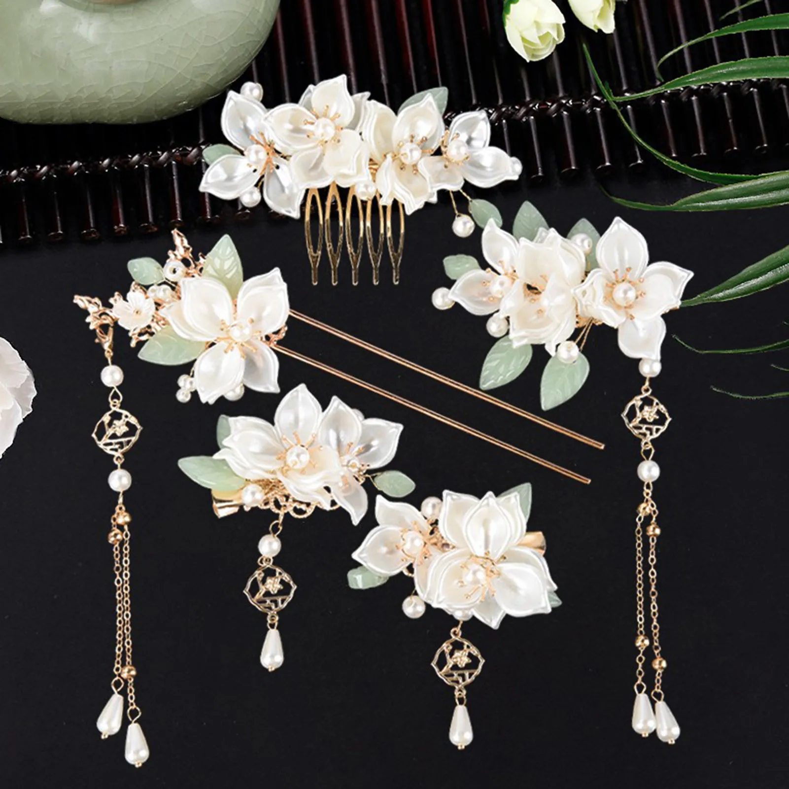 Ancient Chinese Hairpins Hairclips Hair Jewelry Accessories for Women Girls Hanfu Dress Hair Styling Decor Pendant Headpiece