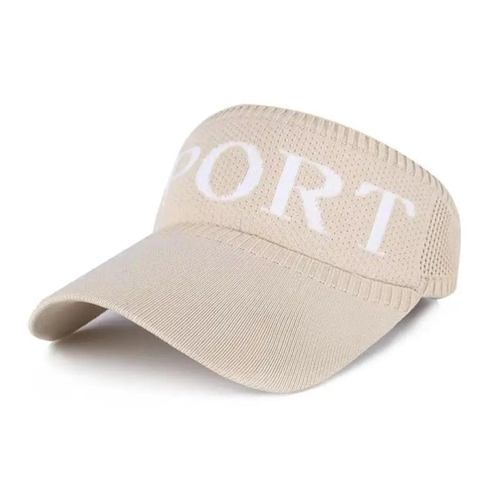 Letter Sunshade Hat Summer Sports Empty Hat Women Outdoor Sunshade Hat Cap Breathable Sunblock A Korean Without Fashion L2L5