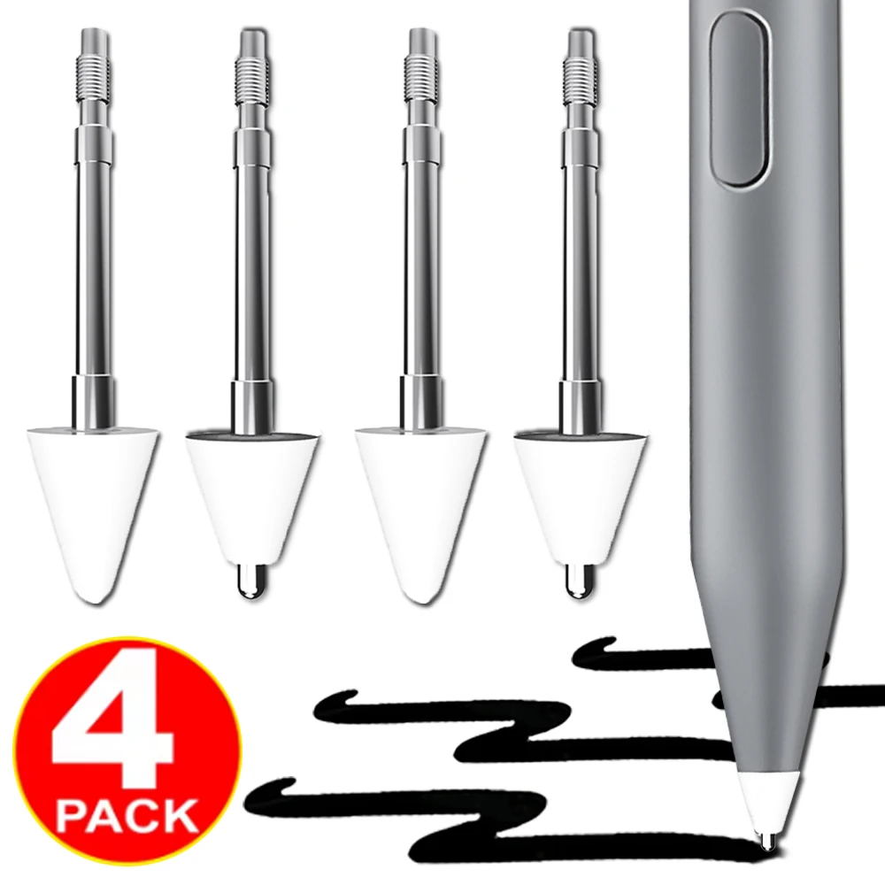 

1/2/4 шт. сменные наконечники для сенсорной ручки, подходящие для цифровой ручки Lenovo Xiaoxin Stylus 2, не износостойкие точные наконечники для карандашей