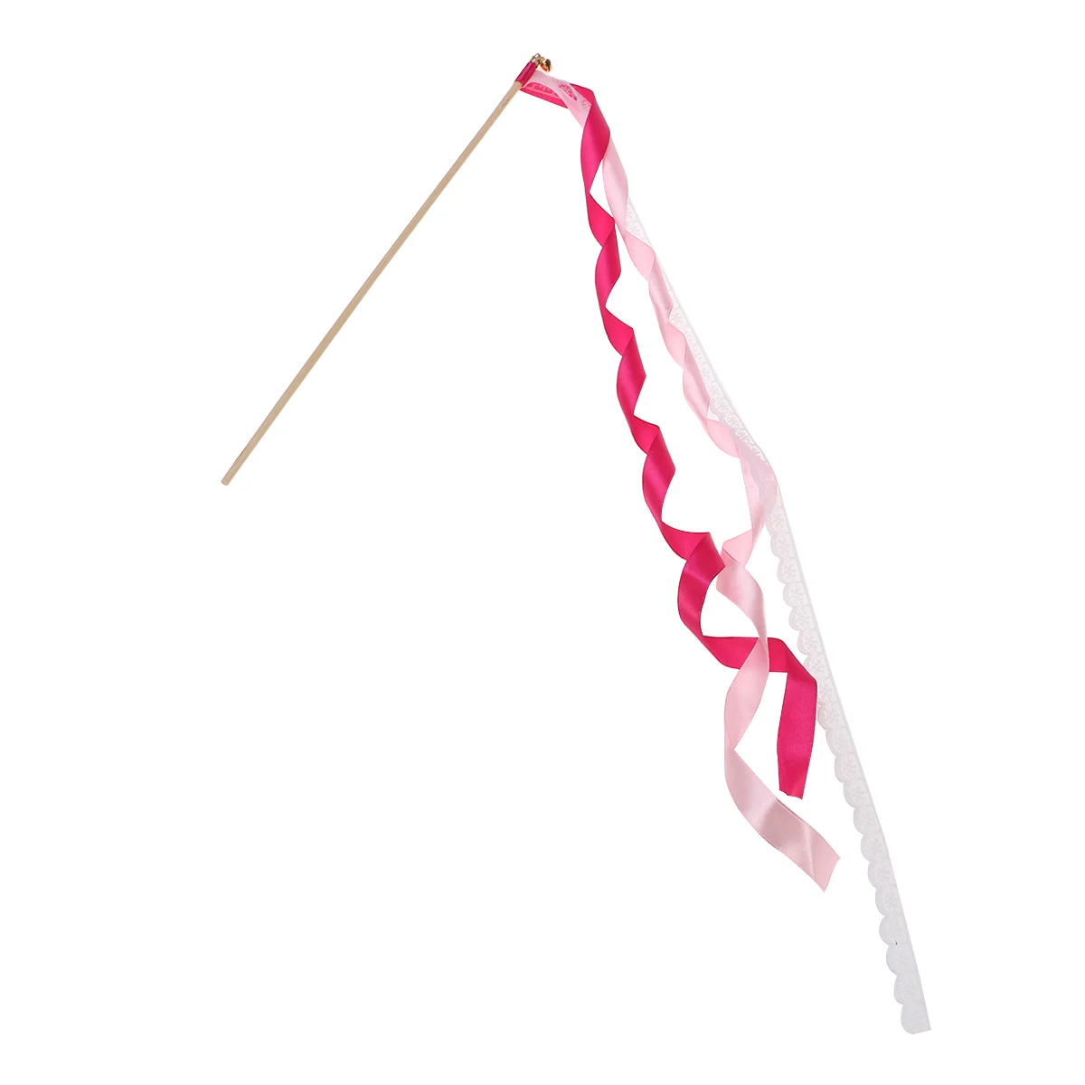 

10 Pcs Wands Fairy Ribbons Streamer Streamers Wedding Stick Party Girl Sticks with Bells Decoration