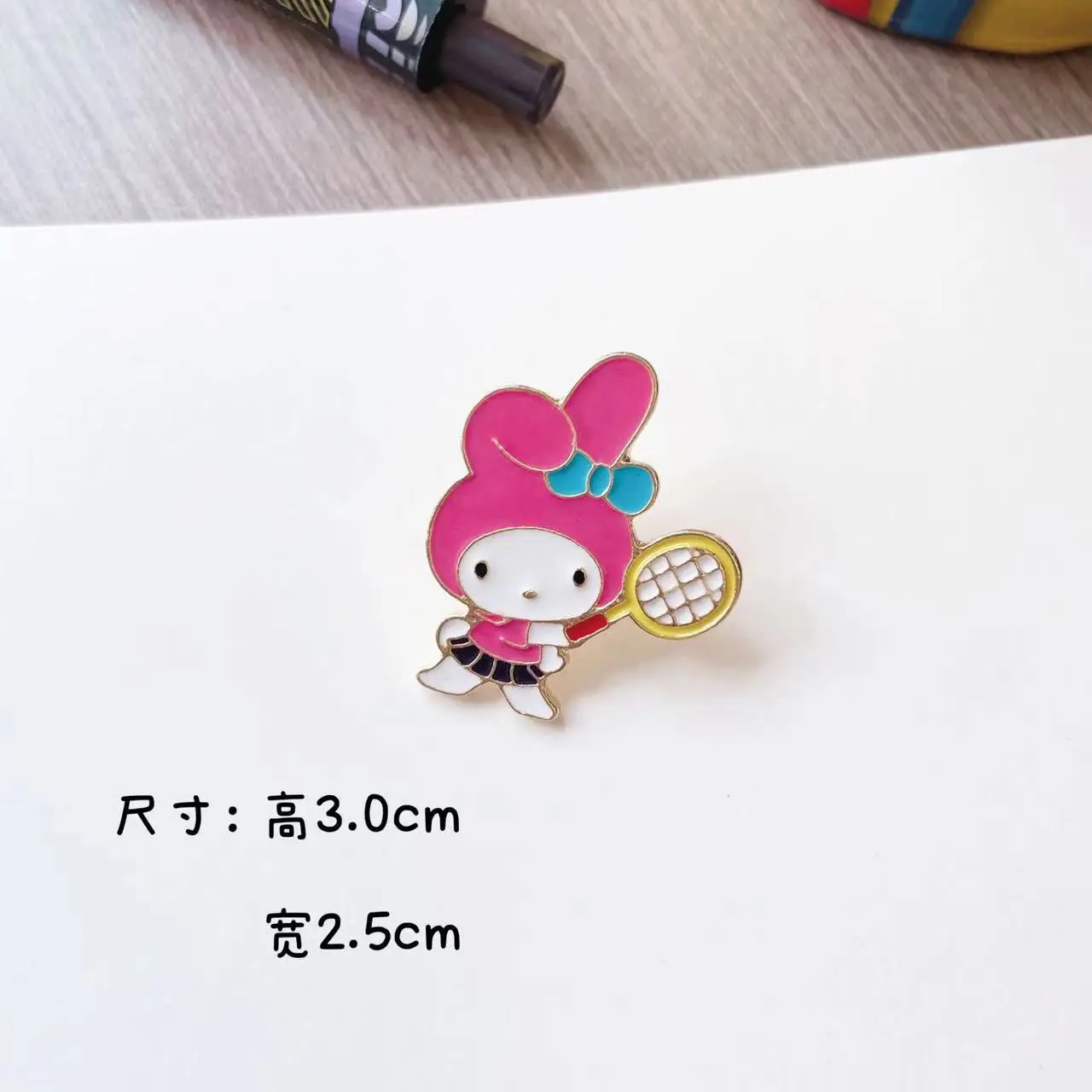 Broche esmalte fofo para mulheres, alfinetes fofos de anime, broches de joias, Sanrio Hello Kitty Mymelody Kuromi Cinnamoroll, presente