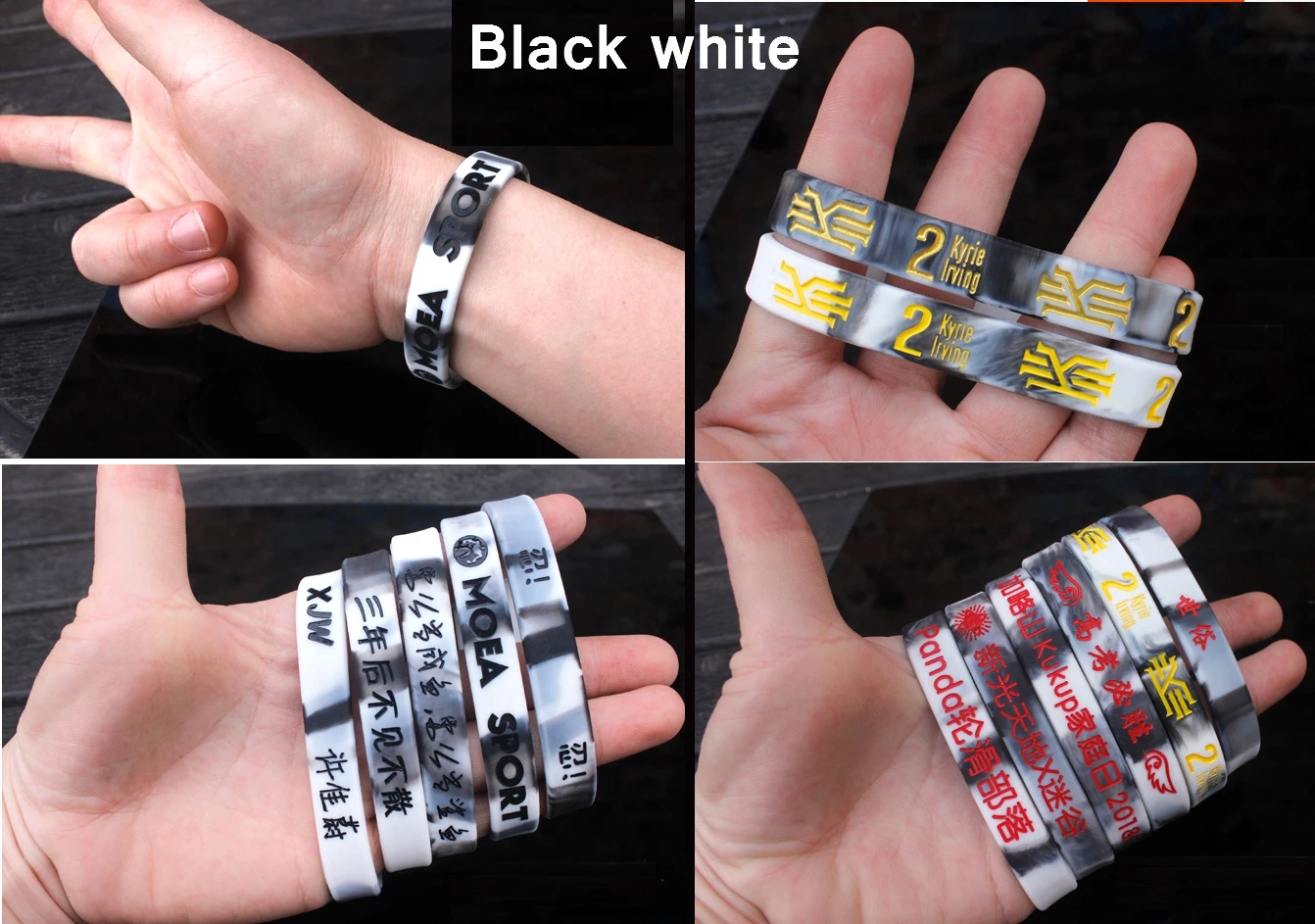 1 Stück graviert personal isierte benutzer definierte Armband sos id Armband Telefon nummer Silikon DIY Band für Geburtstags feier Ereignisse Anti-Lost – Detail 24
