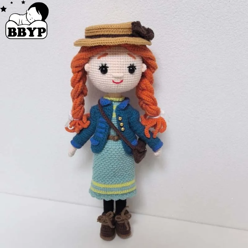Muñeca de punto hecha a mano, muñecas Annie de ganchillo para accesorios del hogar, regalos artesanales para adultos, adornos.