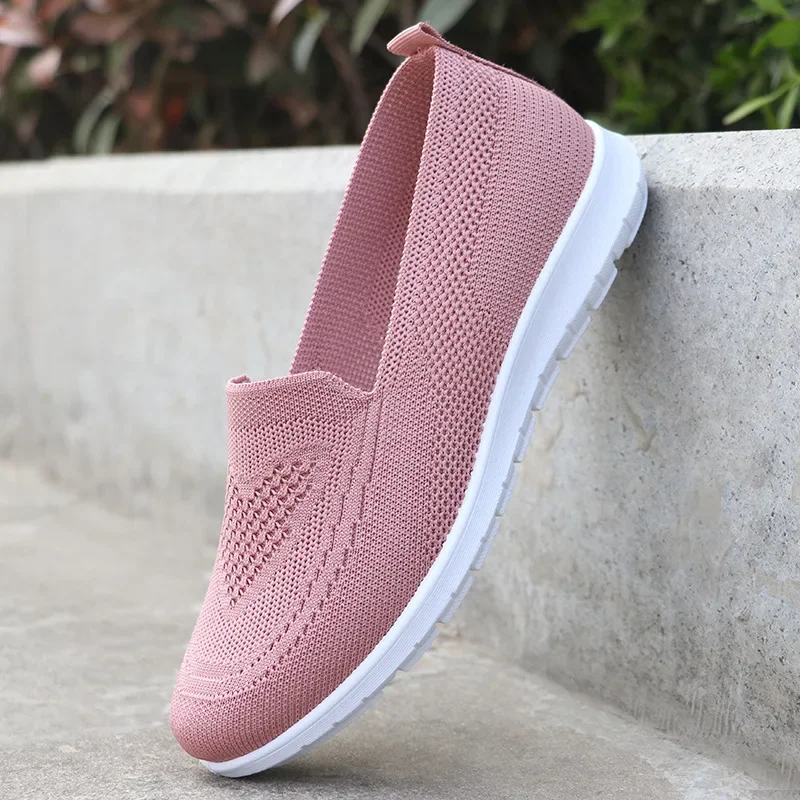 Spring/Summer Women\'s New Casual Single Shoes, Old Beijing Cloth Shoes, Soft Sole, Mom\'s Flat Shoes, 2024